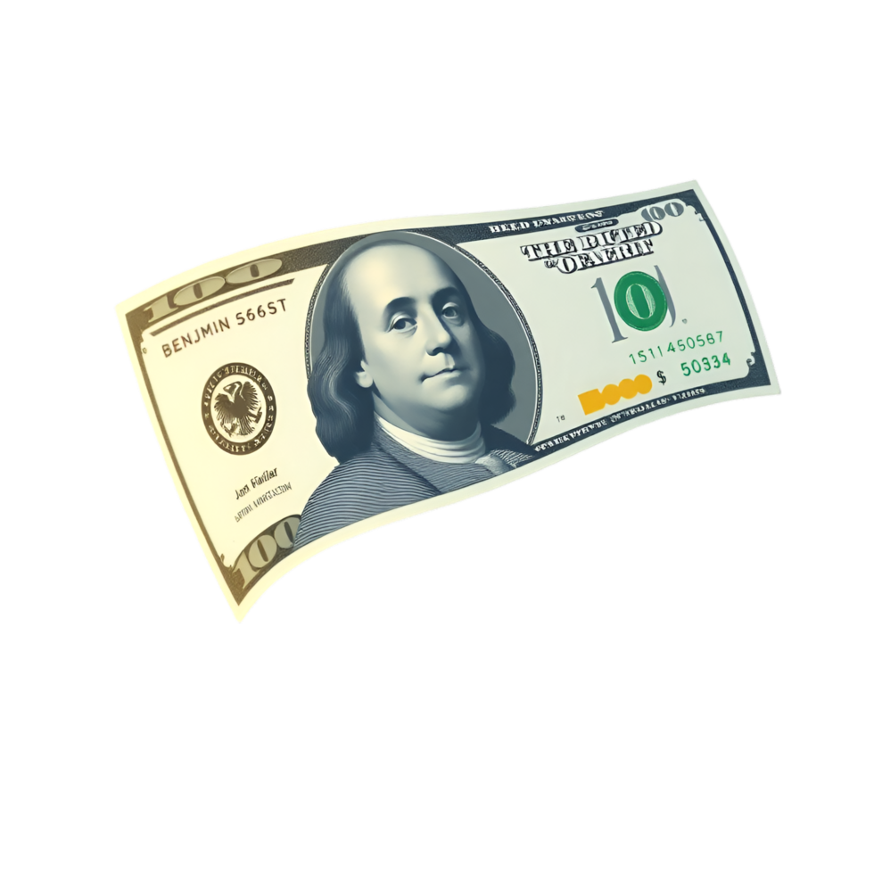 Realistic 100 Dollar Note png
