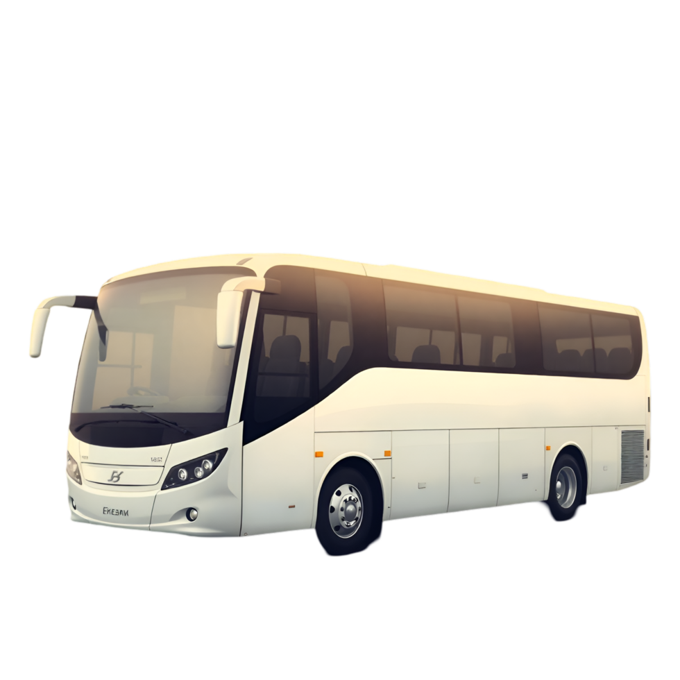 Front View of Modern Bus, Symbol of Urban Transport png