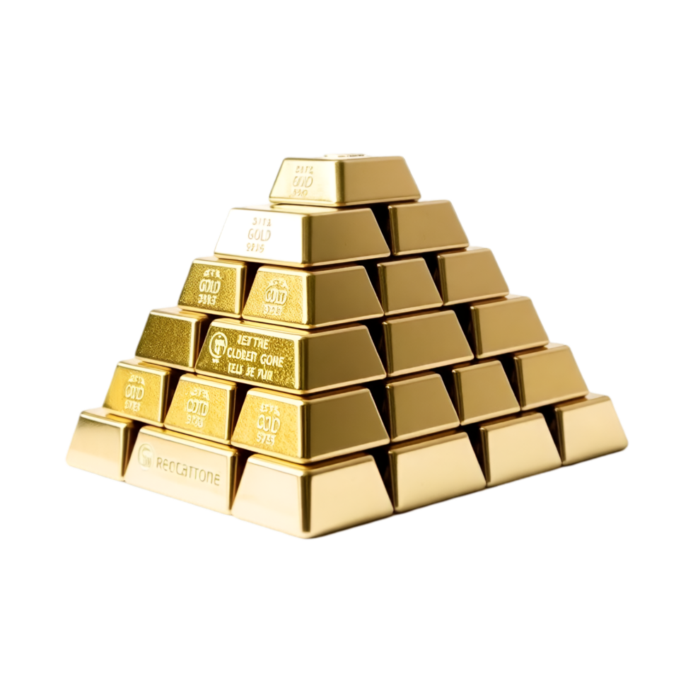 gold bars on a transparent background png