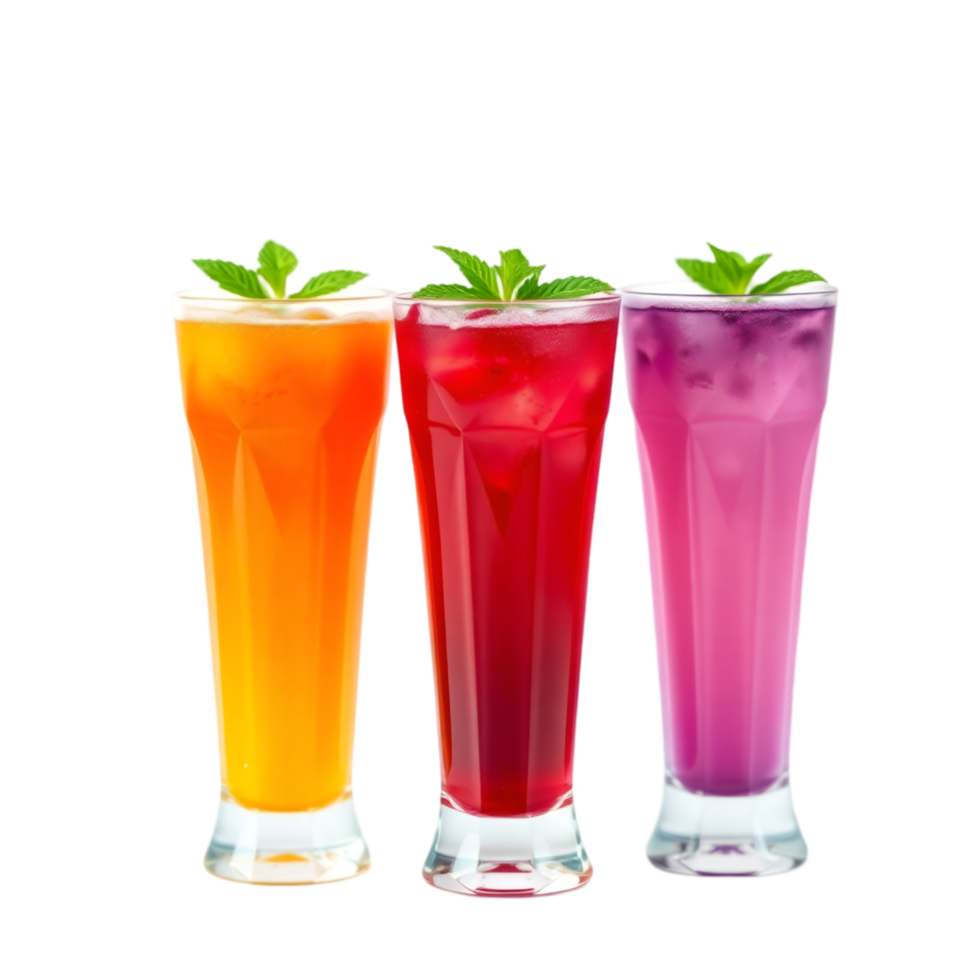 Mint Garnished Drinks, Perfect for Refreshment png