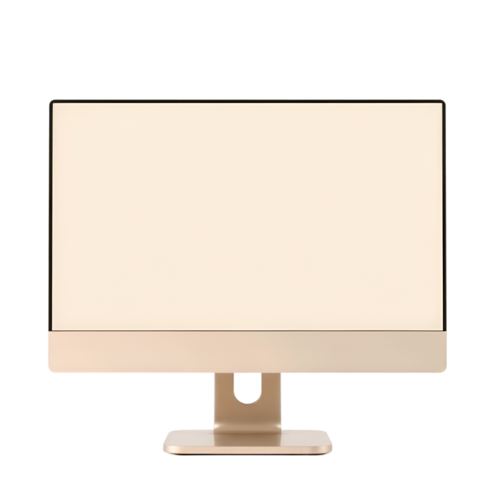 Blank Computer Monitor, Ideal for Presentations png
