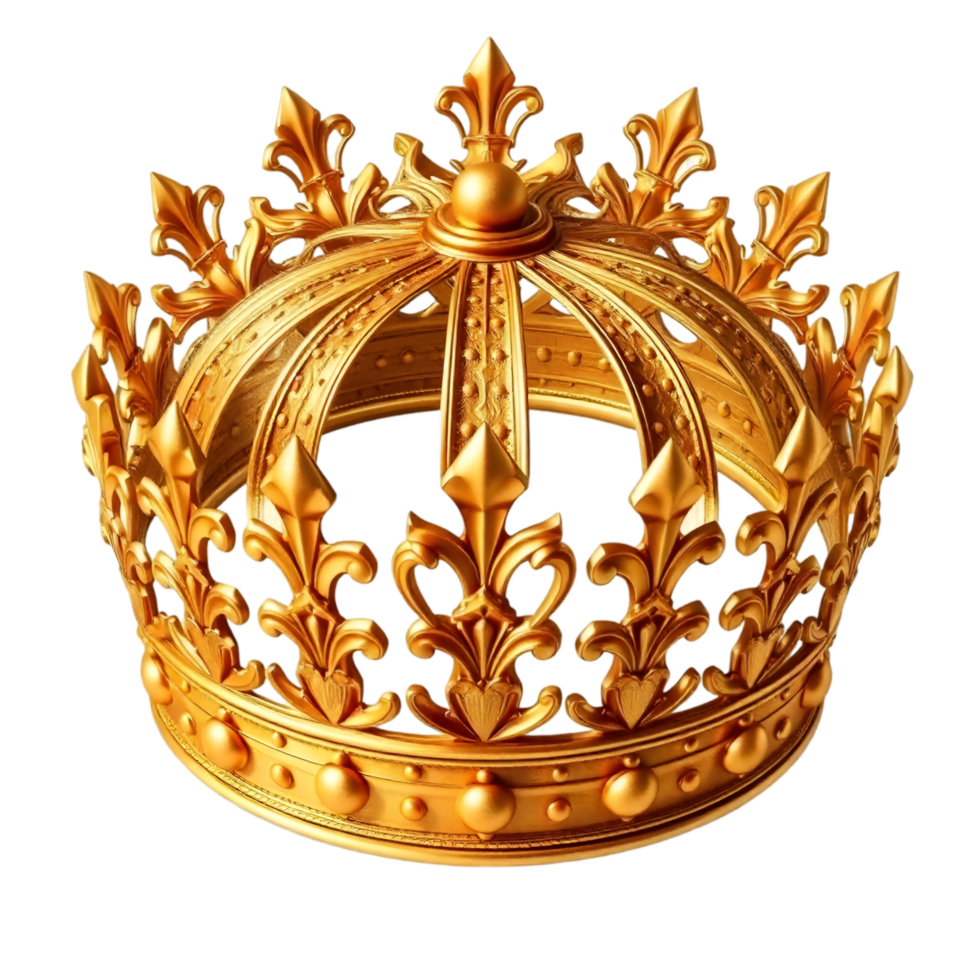 golden crown on background png