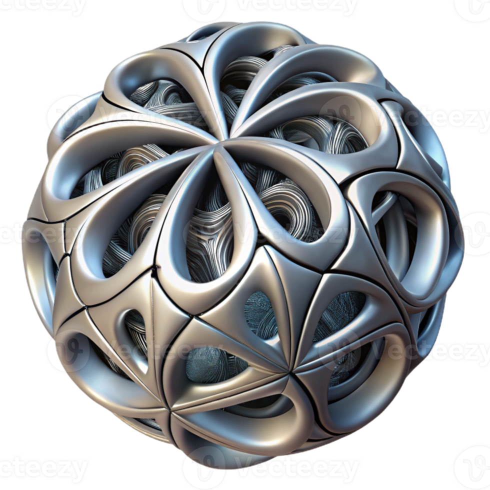 elegant artistic 3D Abstract Sphere Illustration high quality png