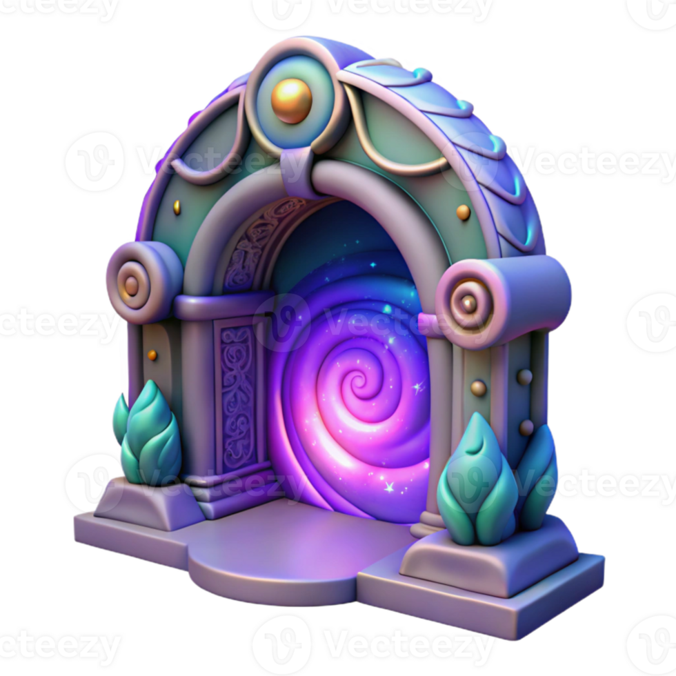 dramatic classic 3D Fantasy Portal Illustration exclusive png