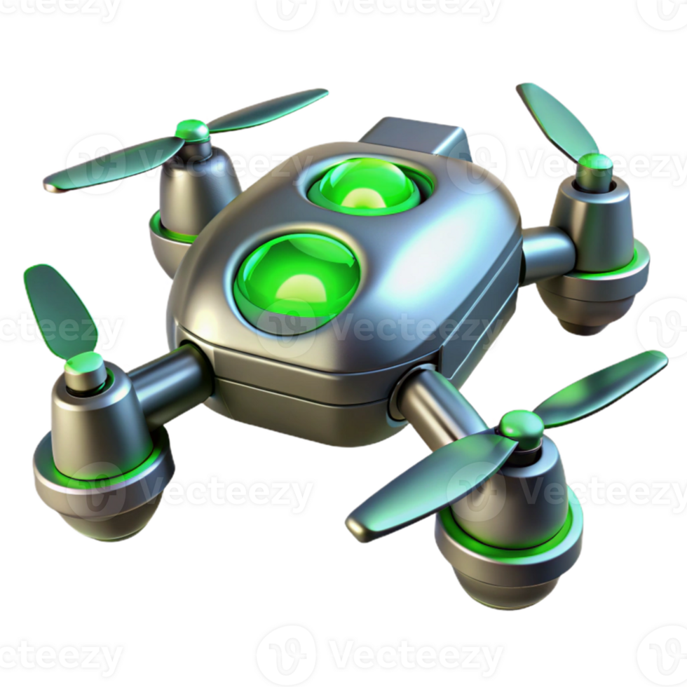 dramatic artistic Futuristic Drone 3D Render detailed png