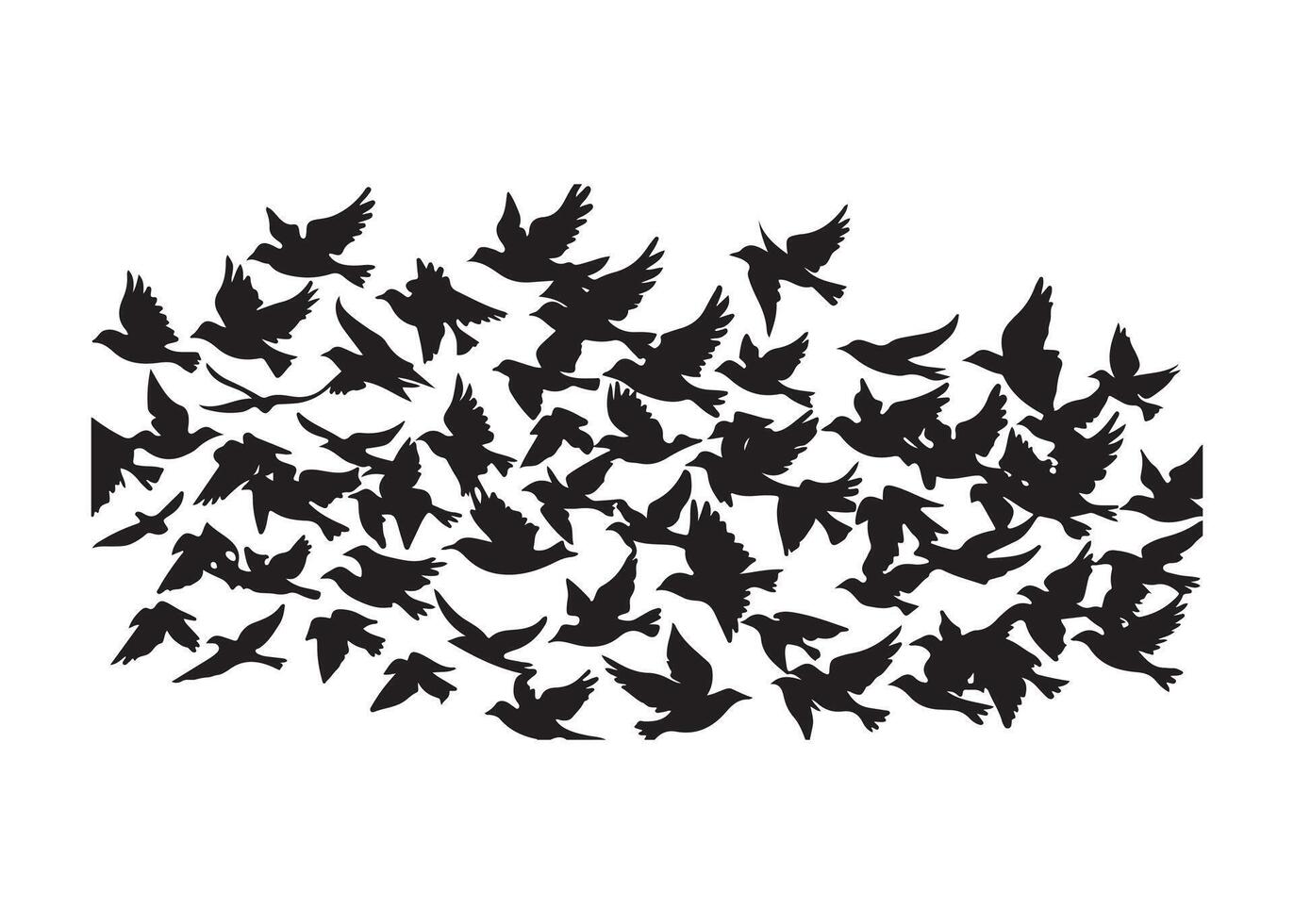 Birds Silhouette pro vector