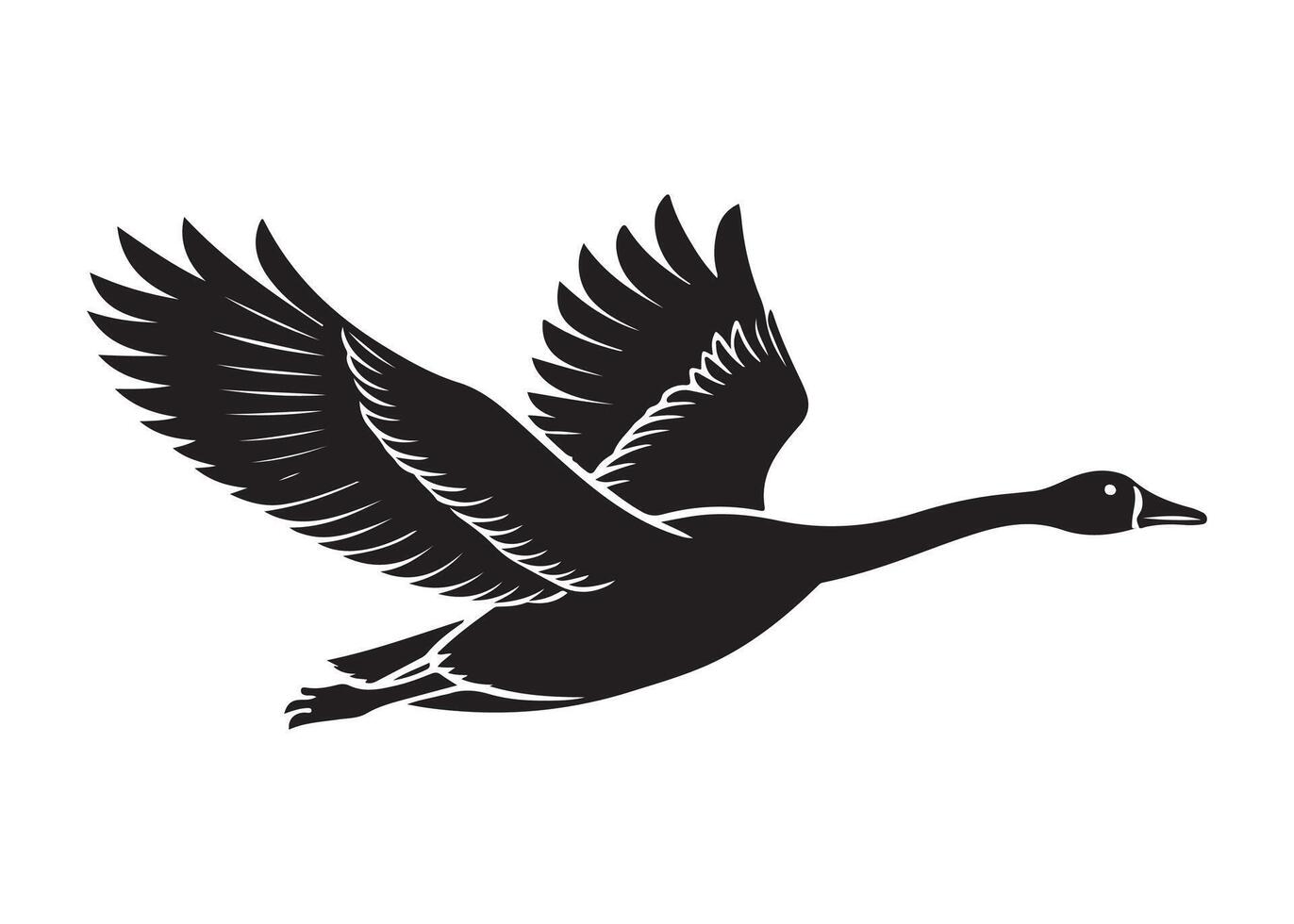 Ducks taking off vector