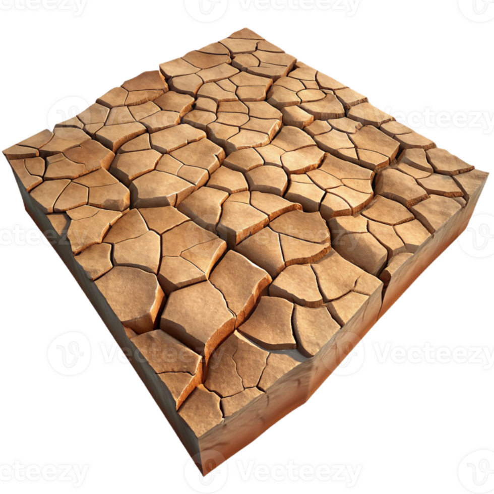 vibrant rustic elegant artistic A cracked desert floor, dry earth texture, harsh sunlight high quality 4K png