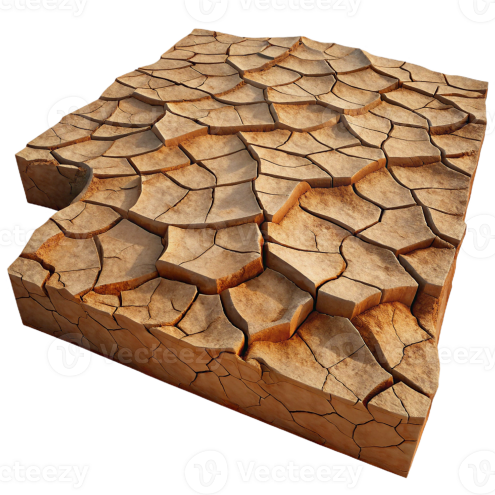 elegant abstract serene modern A cracked desert floor, dry earth texture, harsh sunlight genuine professional png