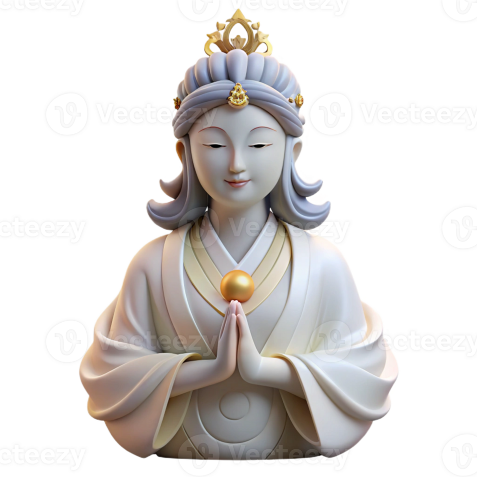 stunning vintage extraordinary artistic A benevolent Kannon, the Goddess of Mercy, radiating compassion, soft and serene lighting, Japanese art style original high quality png