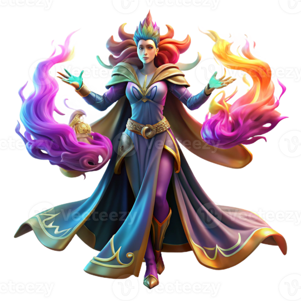 beautiful rustic stunning modern A powerful sorceress summoning a spectral phoenix, dynamic lighting, vibrant colors, art by Boris Vallejo, flowing fabrics detailed exclusive png
