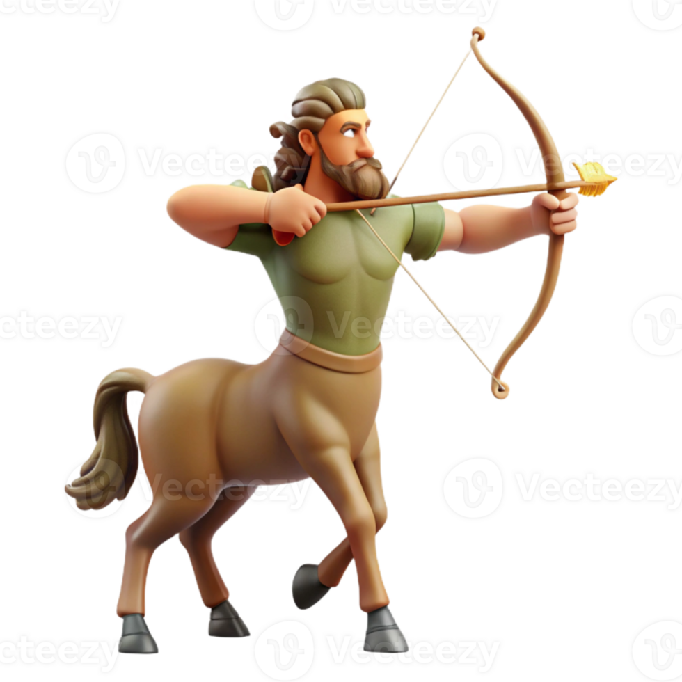 extraordinary rustic stunning minimalist A wise centaur teaching archery, soft and natural lighting, classical Greek style exclusive detailed png
