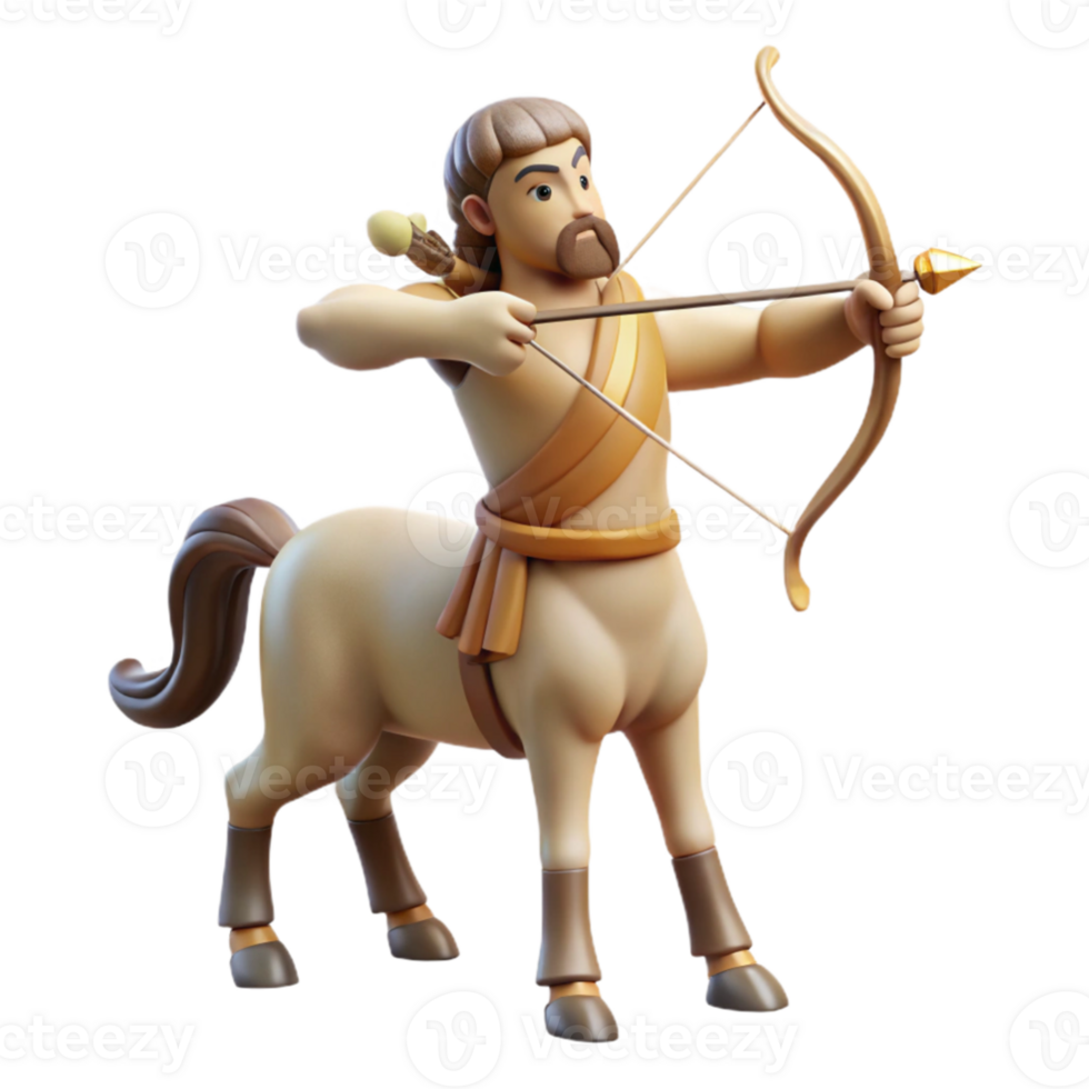 serene classic dramatic traditional A wise centaur teaching archery, soft and natural lighting, classical Greek style high resolution genuine png