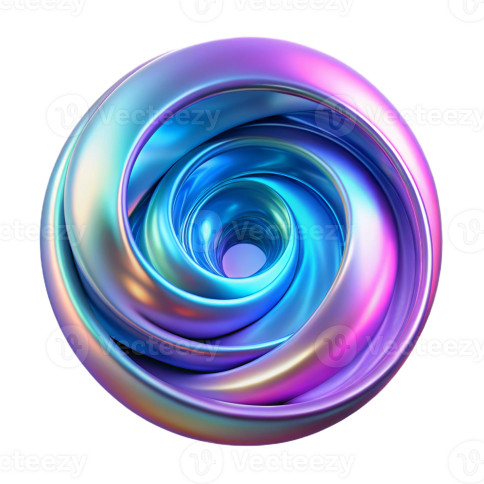 serene classic serene abstract A swirling vortex of iridescent fractals, illuminated by bioluminescent neon light, in the style of digital art professional high resolution png