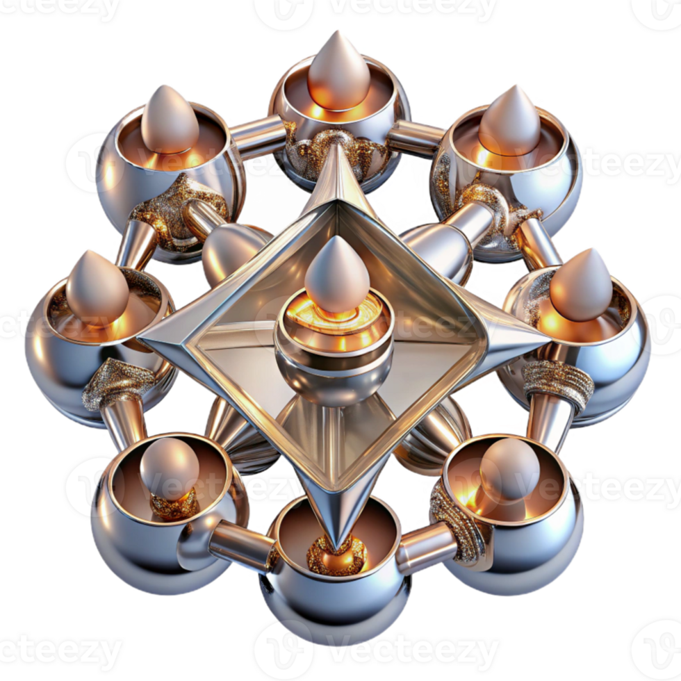 extraordinary vintage magnificent classic A kaleidoscope of fragmented mirrors reflecting distorted realities, illuminated by a flickering candlelight, in a surrealist style original exclusive png