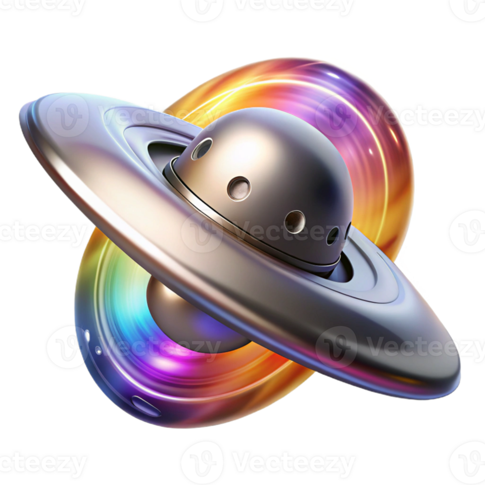 serene classic vibrant classic A sleek, silver spaceship piercing through a wormhole, vibrant streaks of color surrounding it, dynamic lighting, sci-fi art style authentic 4K png