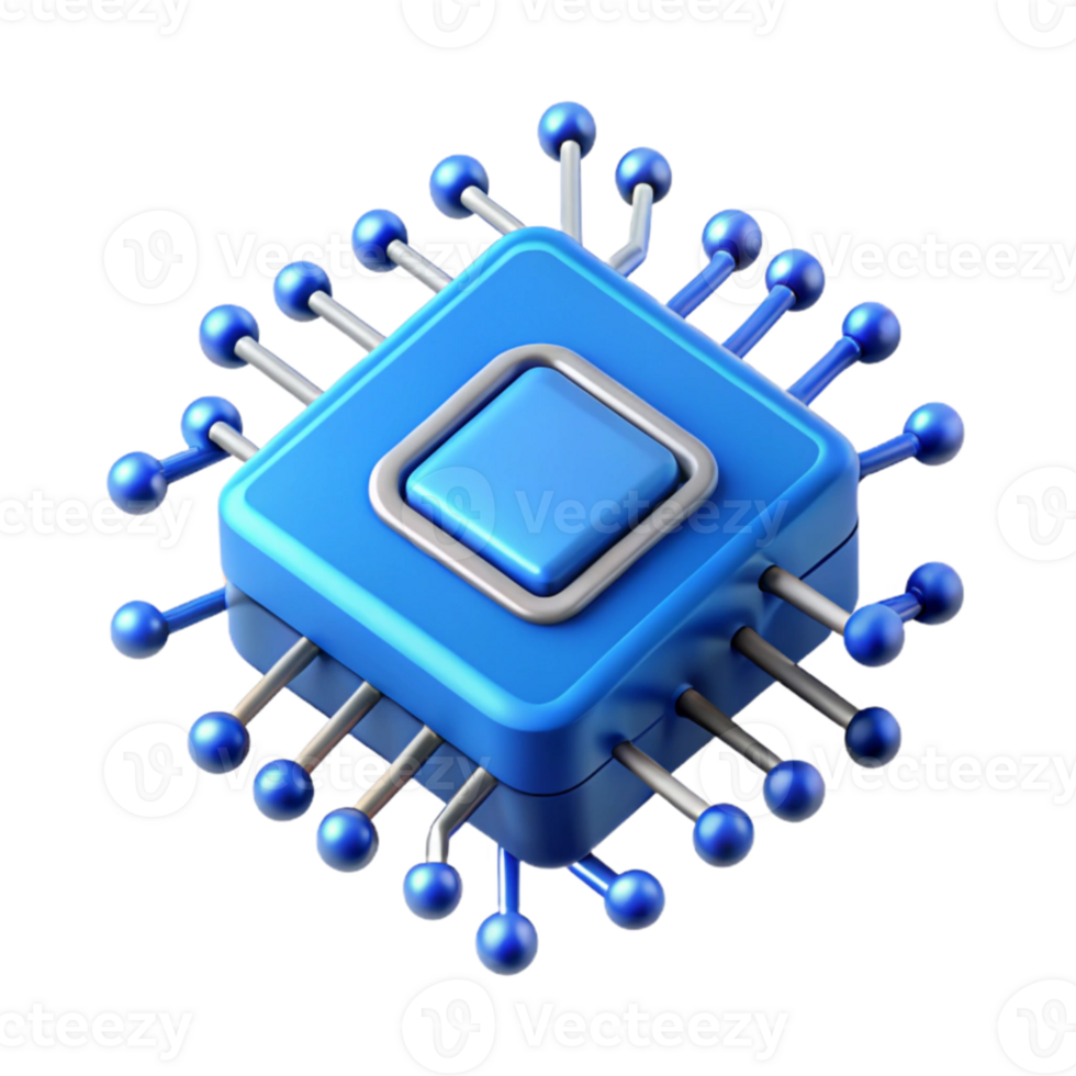 extraordinary abstract dramatic classic A close-up of a microchip, intricate pathways glowing with electric blue light, highly detailed, technical illustration style original original png