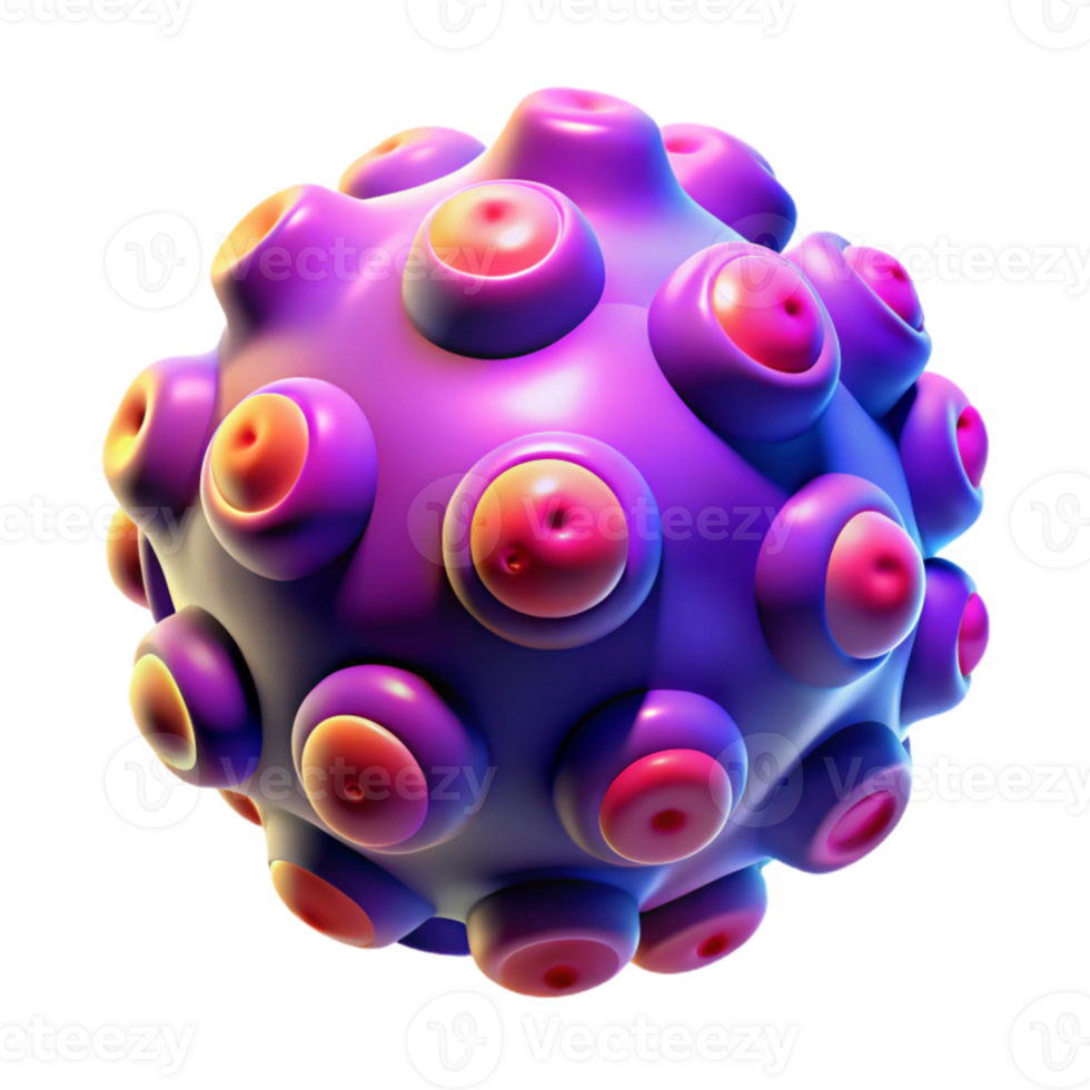 elegant artistic stunning abstract A microscopic view of cellular structures, rendered in vibrant fluorescent colors, illuminated by UV light, in a scientific illustration style authentic professional png