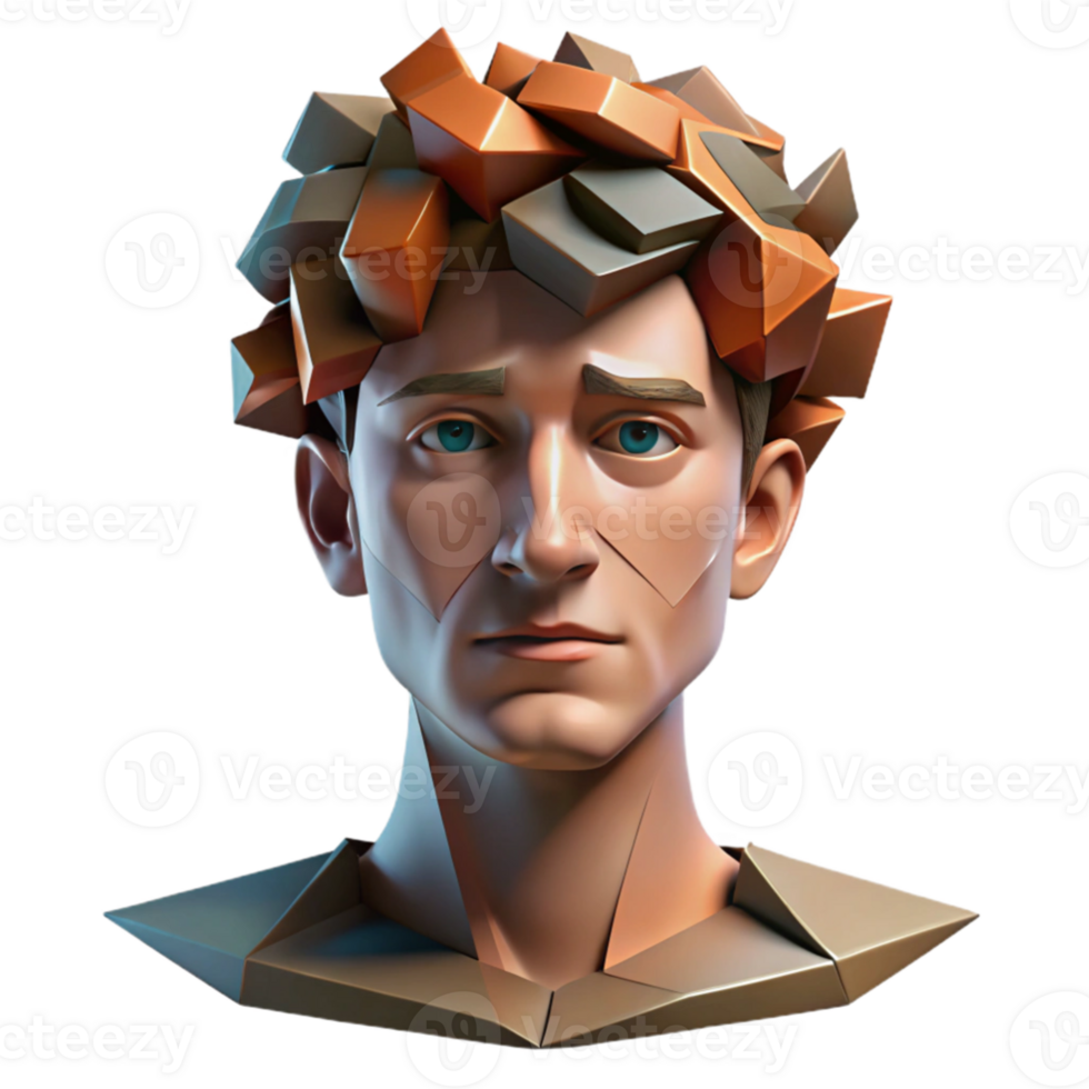 impressive creative serene minimalist A fragmented, deconstructed portrait, rendered in cubist style, with dramatic chiaroscuro lighting genuine professional png