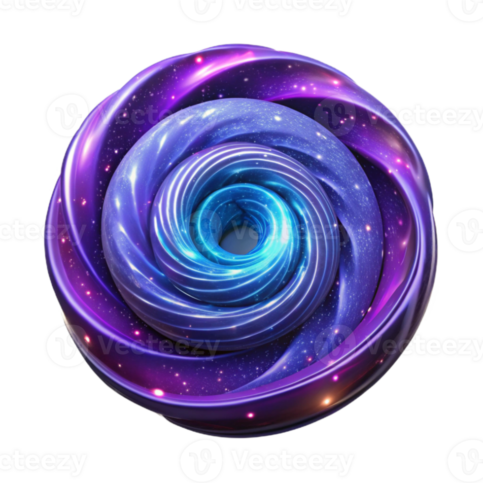 elegant vintage beautiful abstract A swirling vortex of galaxies, rendered in deep blues and purples, illuminated by starlight, in a cosmic horror style authentic high resolution png