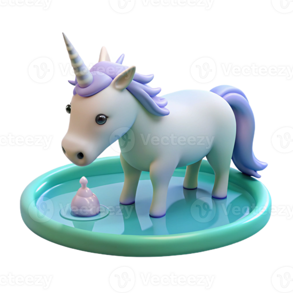 dramatic rustic dramatic classic A serene unicorn drinking from a crystal-clear pond, soft morning light, hyperrealistic style original 4K png