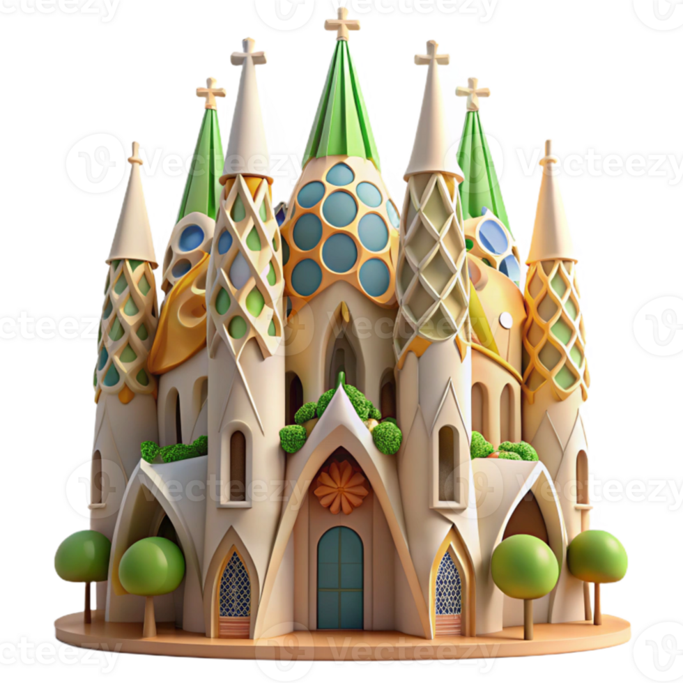 extraordinary minimalist serene abstract A Gaudi-inspired cathedral, organic forms, colorful mosaics, bathed in soft morning light, dreamlike quality, art nouveau style, high quality high quality png