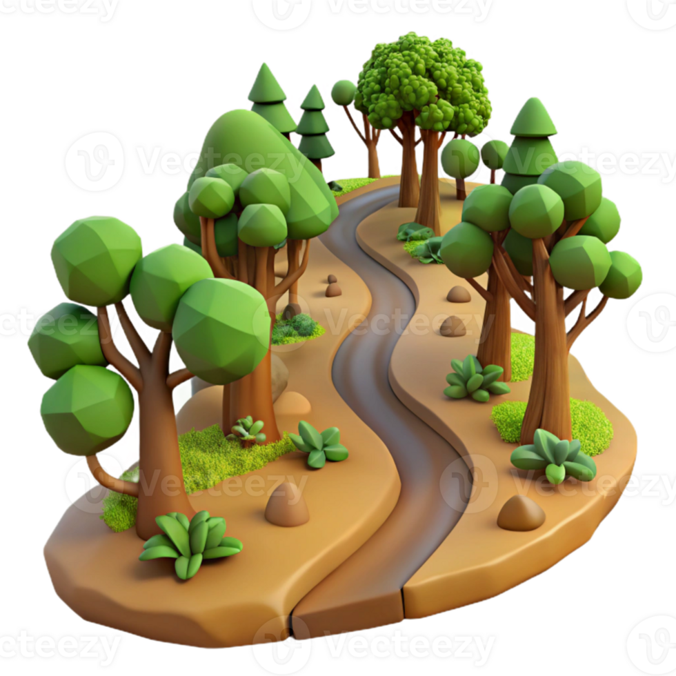 wonderful rustic stunning contemporary A winding dirt road through a forest, dappled sunlight, adventurous style professional 4K png