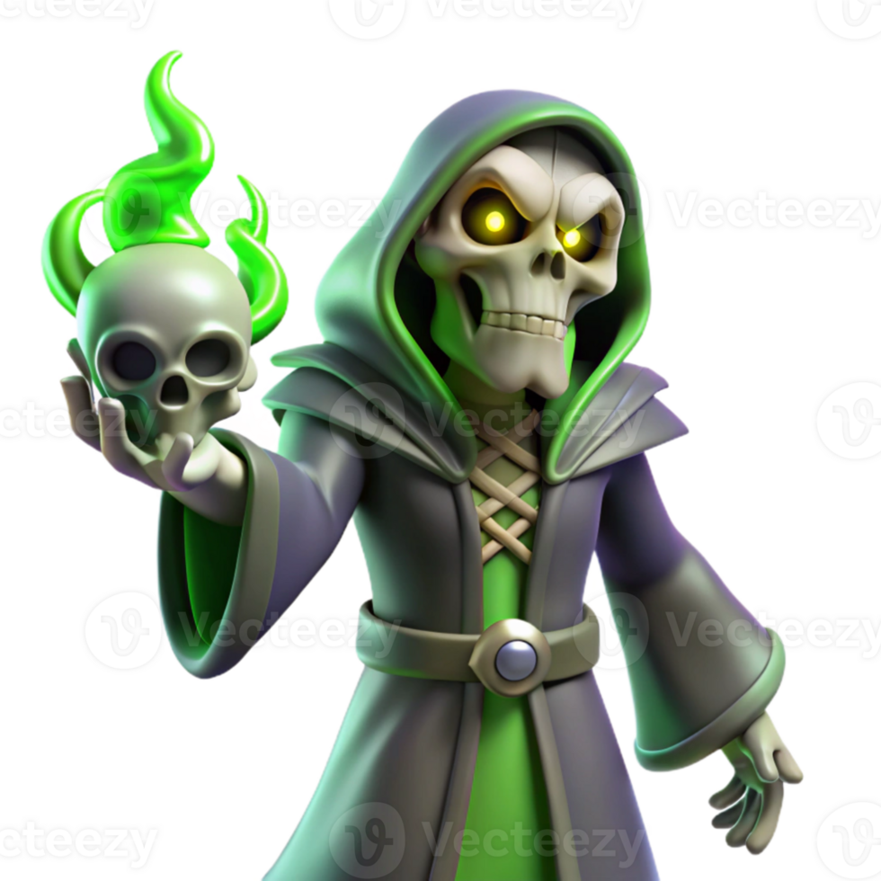 serene minimalist wonderful minimalist A sinister lich casting a spell in a crumbling mausoleum, eerie green glow, gothic horror style genuine exclusive png
