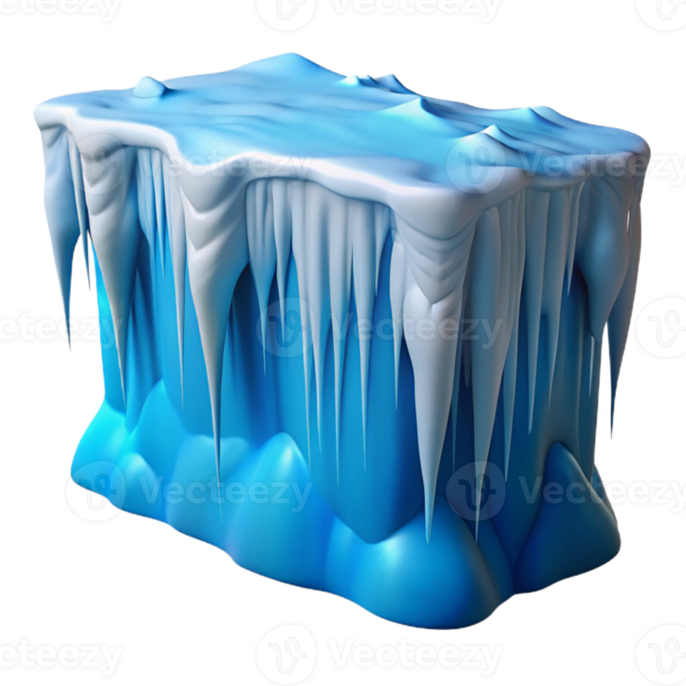 stunning classic impressive contemporary A frozen waterfall cascading down a cliff face, icy blue and white, crisp, sharp focus, winter lighting original premium png