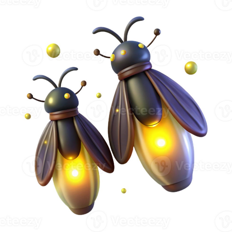 impressive abstract vibrant vintage A group of fireflies illuminating a dark forest, magical lighting, ethereal style authentic premium png