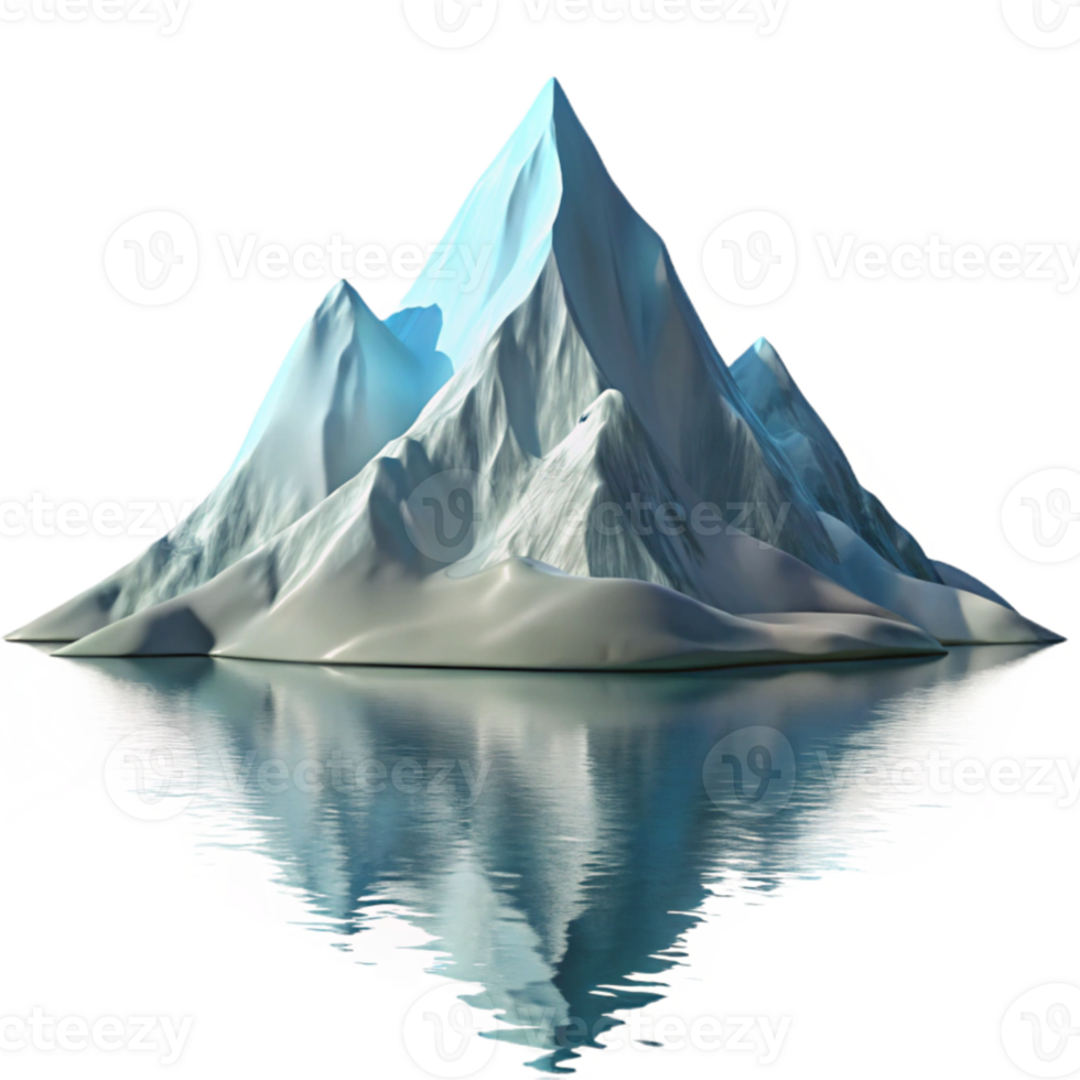 stunning classic magnificent classic A snow covered mountain peak reflecting in a still lake, serene atmosphere, winter lighting high resolution premium png