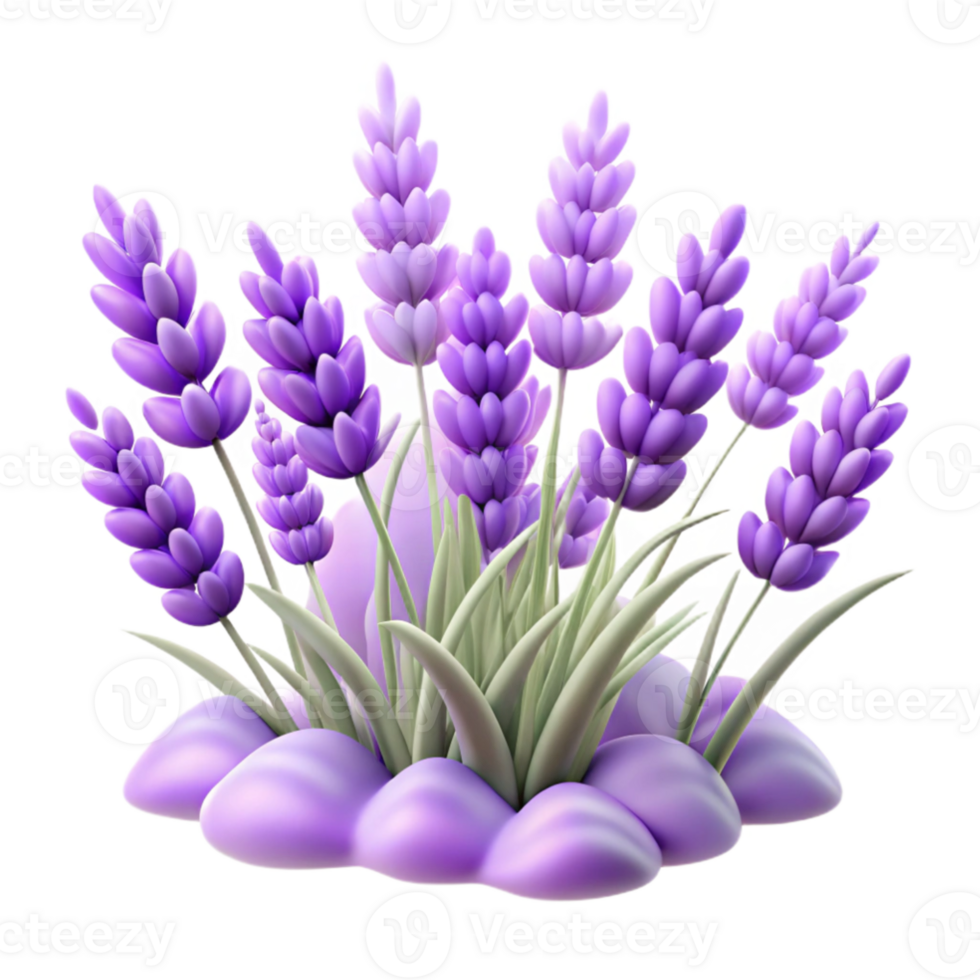 serene rustic vibrant creative A field of lavender flowers swaying in the wind, soft purple hues, impressionistic style detailed genuine png