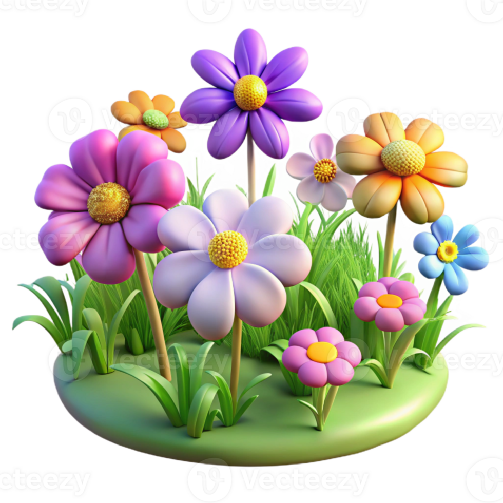 elegant rustic stunning contemporary A field of wildflowers in a meadow, colorful blossoms, summer lighting high resolution genuine png
