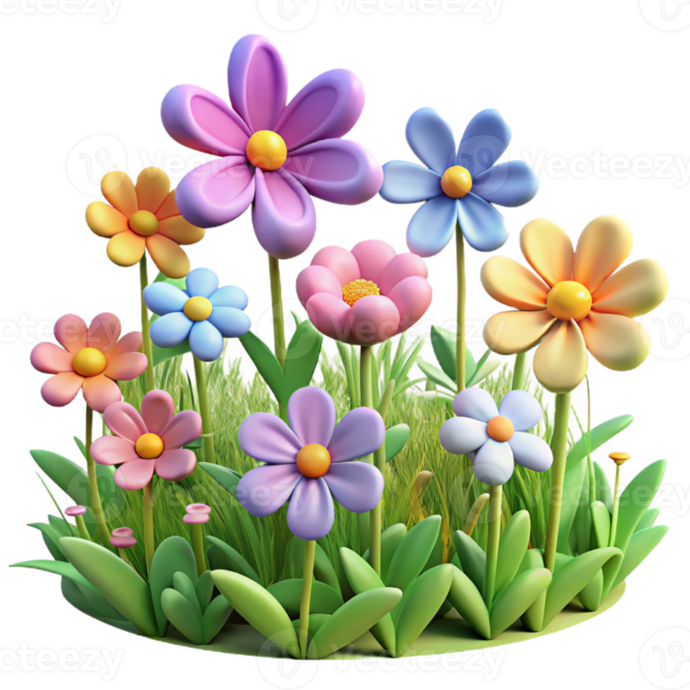 stunning classic impressive traditional A field of wildflowers in a meadow, colorful blossoms, summer lighting authentic premium png