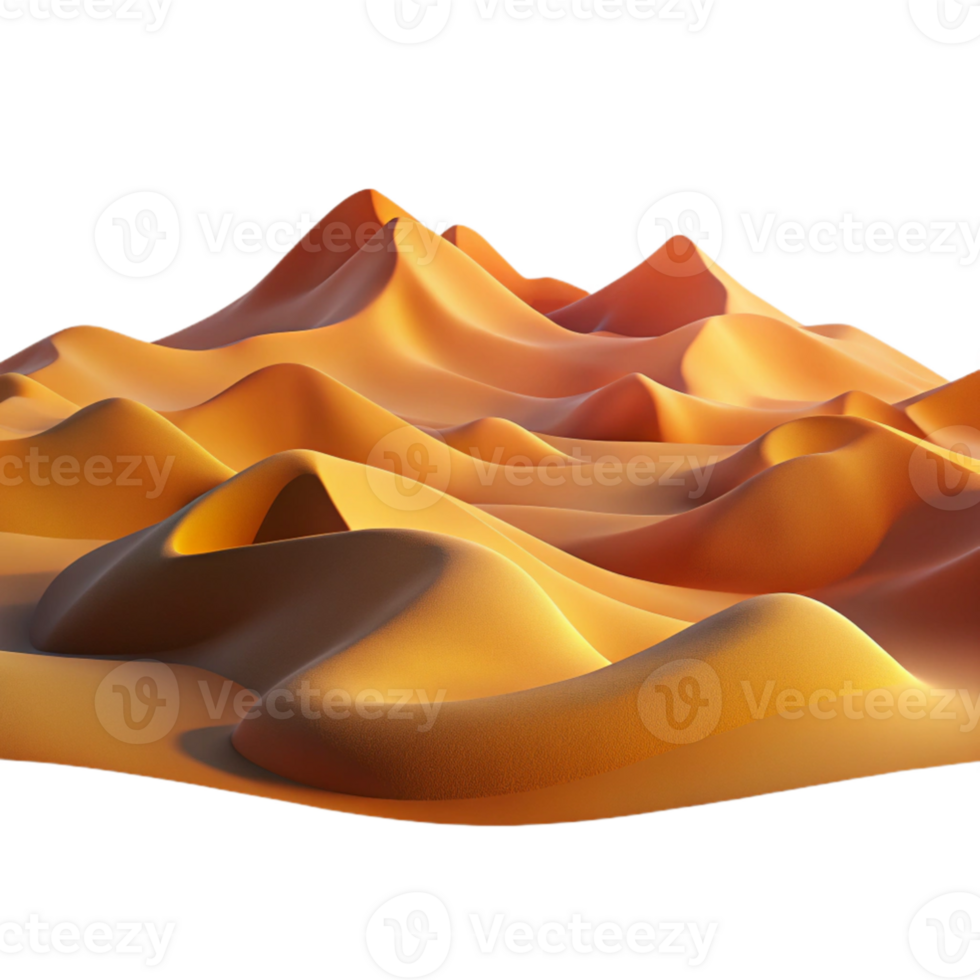 dramatic minimalist wonderful abstract A desert landscape with sand dunes, warm colors, dramatic lighting high quality exclusive png