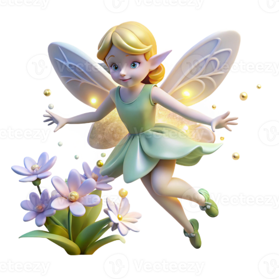 magnificent minimalist magnificent abstract A delicate fairy flitting through a field of glowing flowers, soft, magical light, Art Nouveau style premium exclusive png