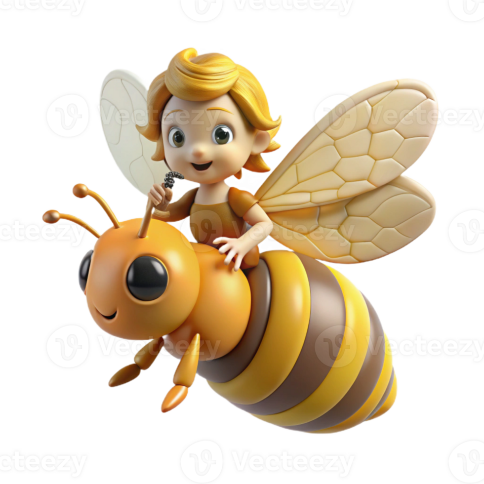 elegant minimalist elegant traditional A tiny, mischievous pixie riding a giant bumblebee through a field of glowing fireflies at twilight, soft, painterly style, warm color palette high quality... png