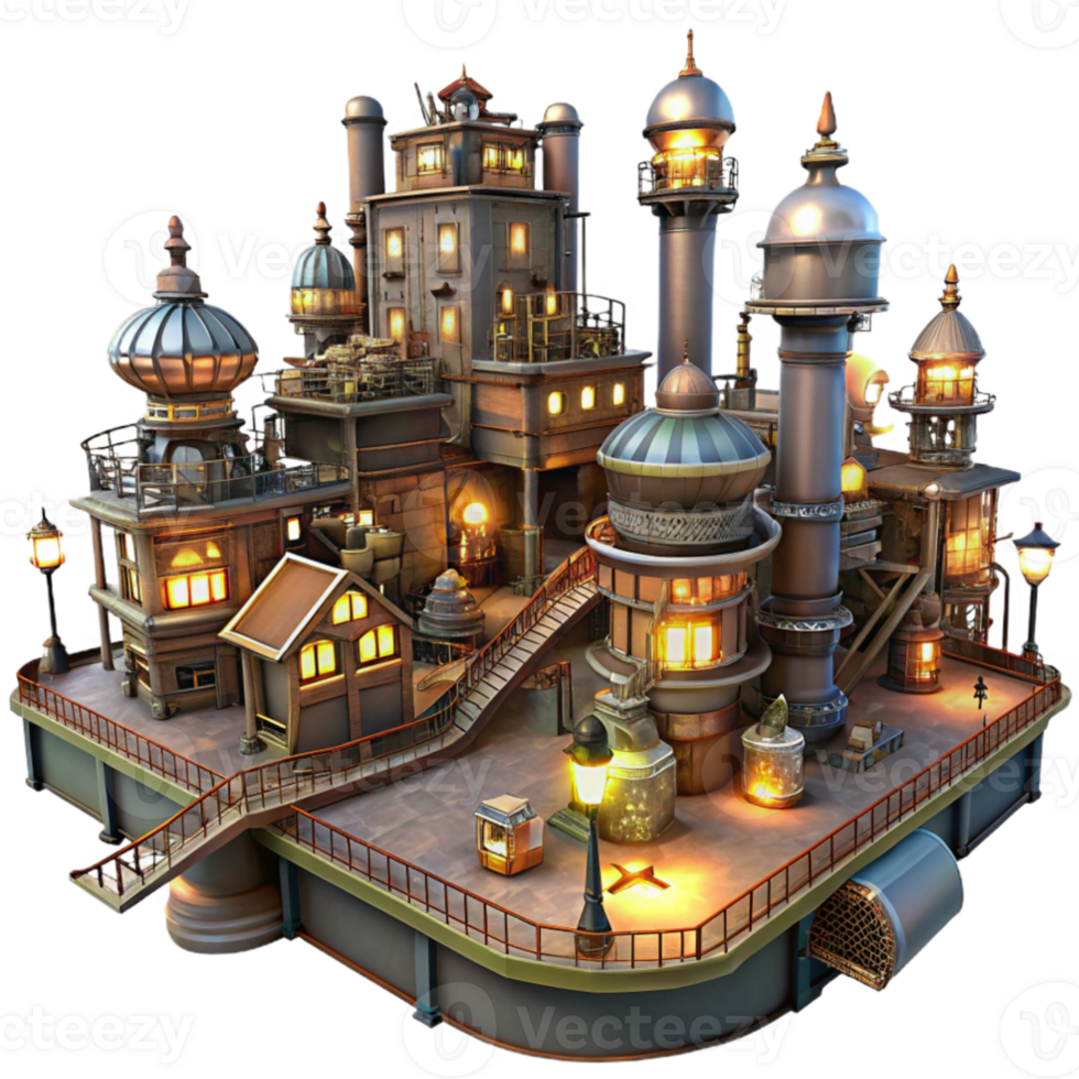 extraordinary modern A mischievous gremlin sabotaging a complex clockwork mechanism, steampunk lighting, Keith Thompson style professional png