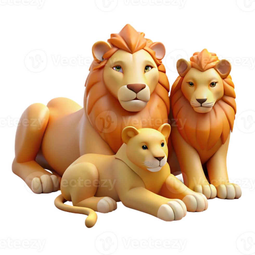 vibrant traditional A pride of lions resting in the golden savanna at dusk, warm and hazy lighting, photorealistic style high quality png