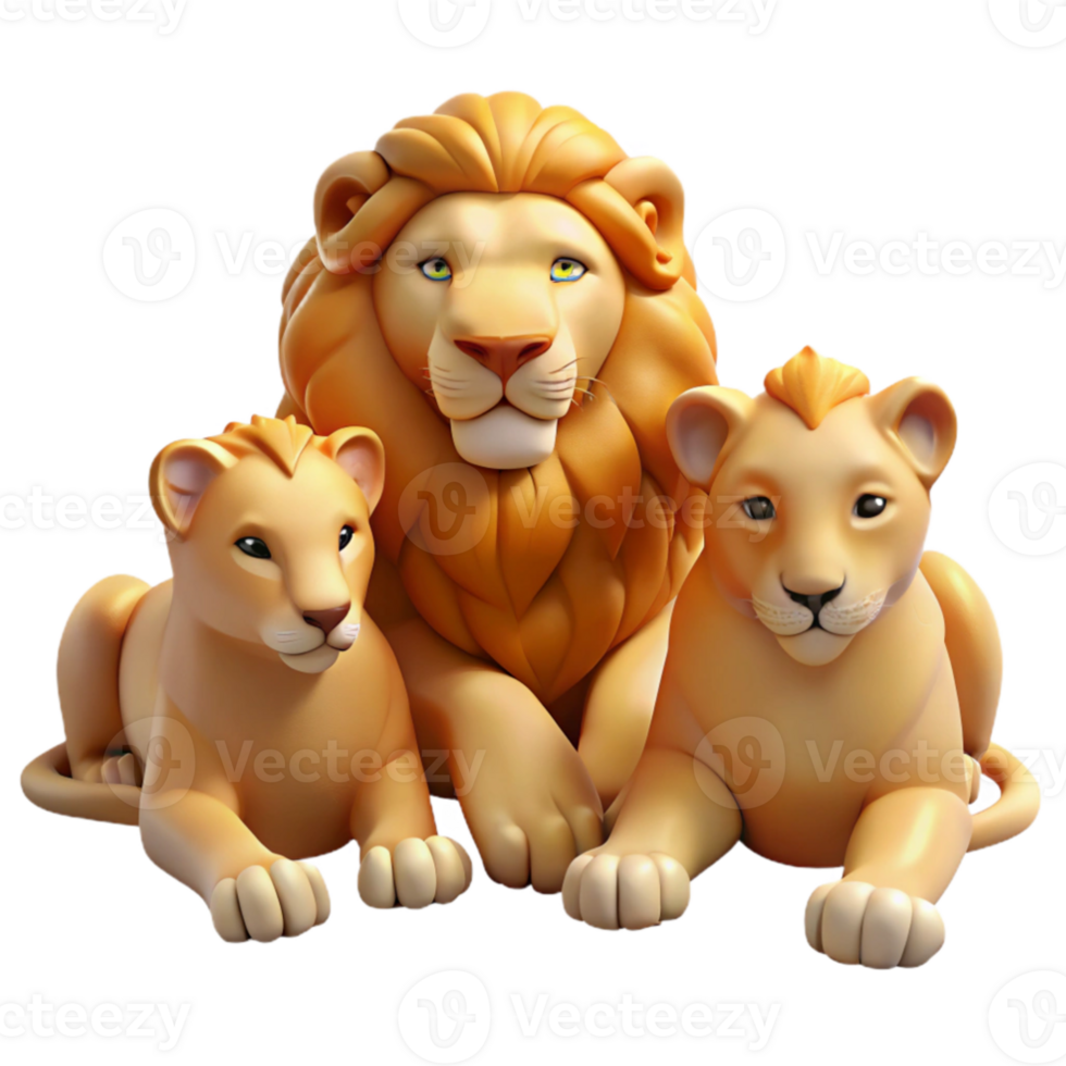 stunning creative A pride of lions resting in the golden savanna at dusk, warm and hazy lighting, photorealistic style exclusive png