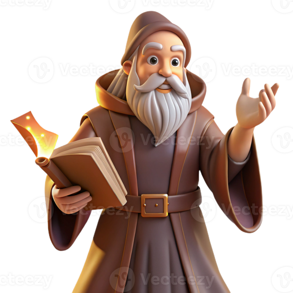 serene abstract A wise old wizard casting a spell in a dusty library, Renaissance painting style, warm lighting premium png