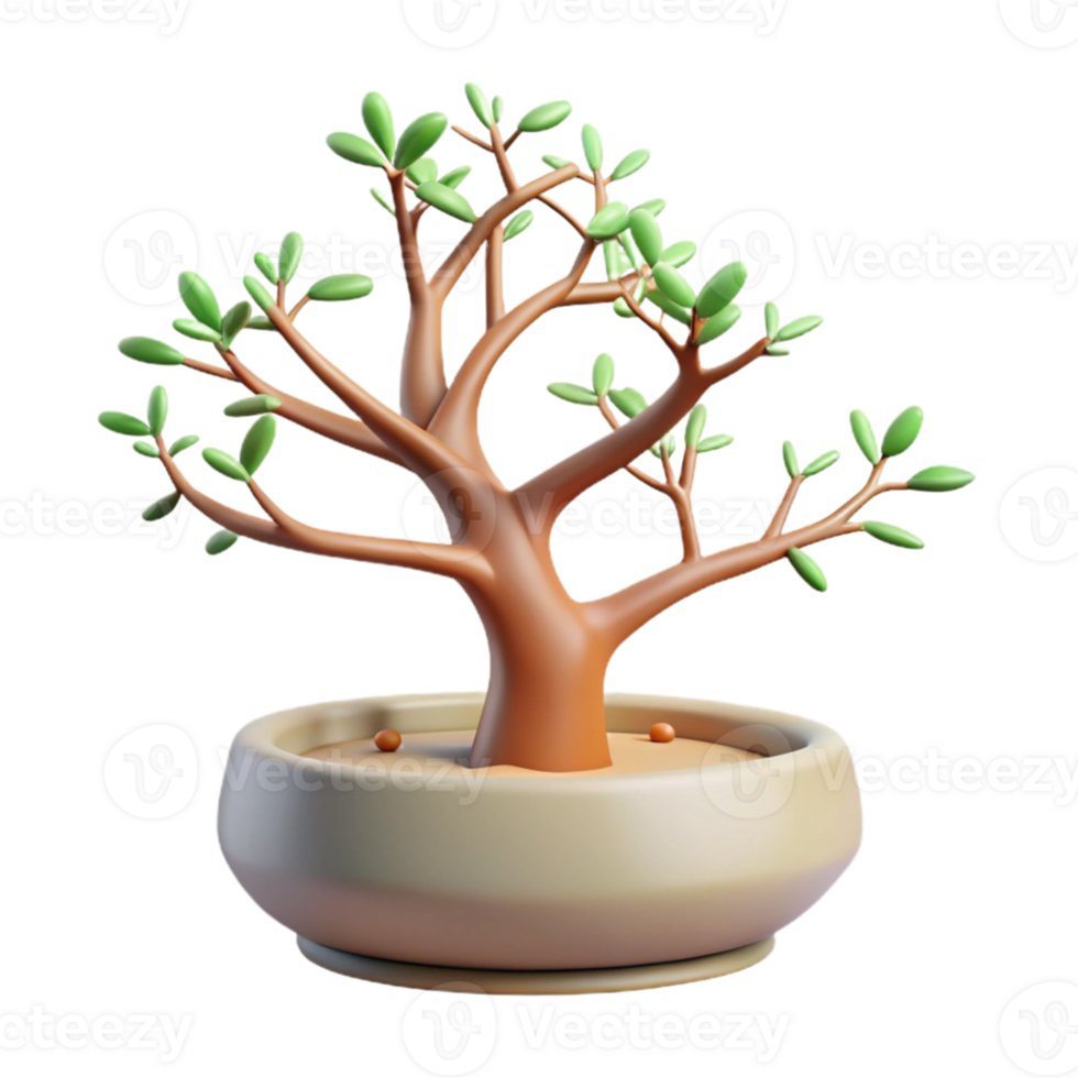 elegant artistic A bonsai tree in a ceramic pot, intricate branches and tiny leaves, soft, natural lighting, minimalist style original png
