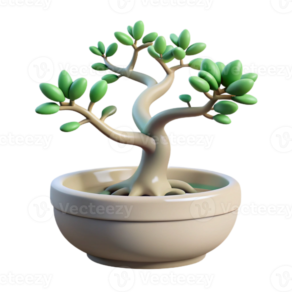 serene minimalist A bonsai tree in a ceramic pot, intricate branches and tiny leaves, soft, natural lighting, minimalist style 4K png