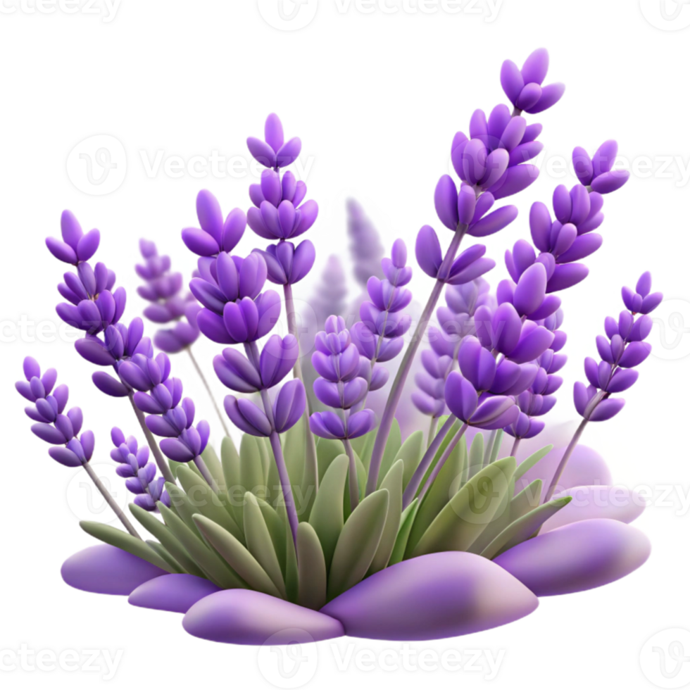 serene vintage A field of lavender flowers swaying in the wind, soft purple hues, Impressionist style exclusive png