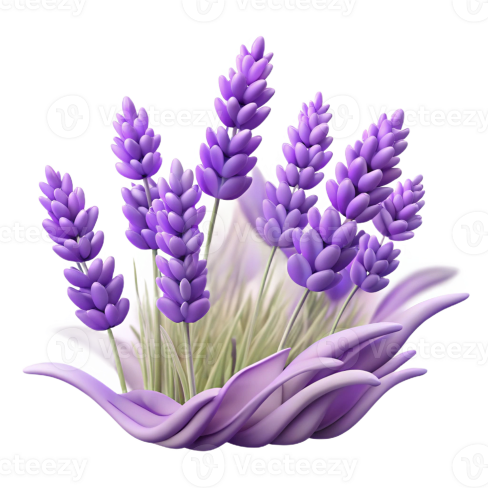 beautiful modern A field of lavender flowers swaying in the wind, soft purple hues, Impressionist style original png
