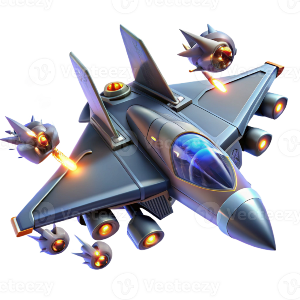 elegant traditional A futuristic fighter jet engages in a dogfight with a swarm of alien drones against a backdrop of a vibrant nebula. Dynamic, explosive lighting. Art style Anime premium png