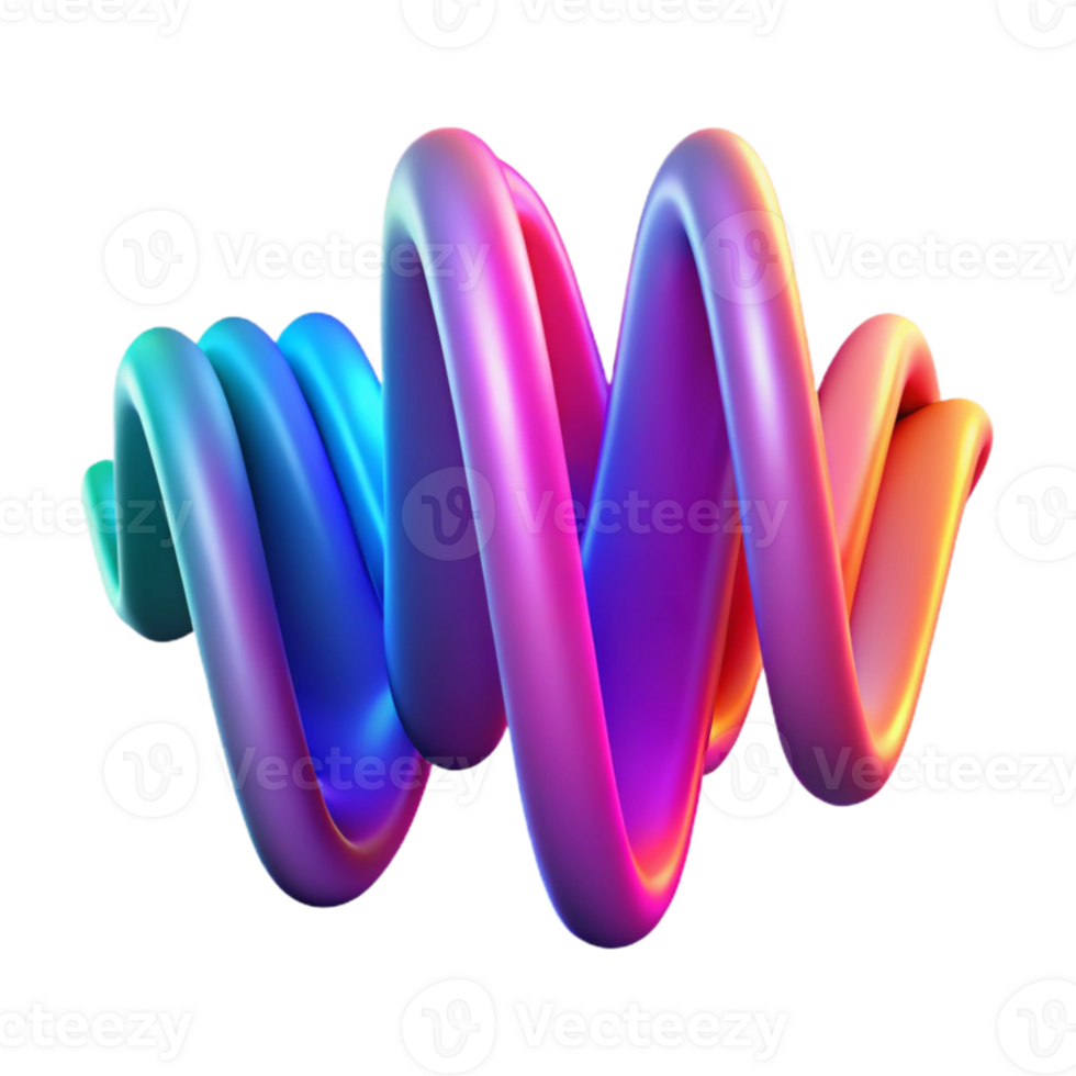 wonderful abstract An abstract representation of sound waves, visualized as vibrant, flowing lines, with a dynamic, energetic feel and a bright, neon color palette original png