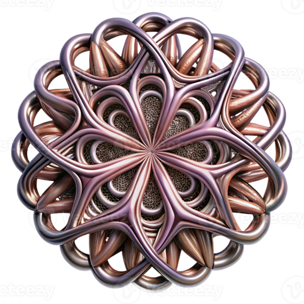 elegant artistic A complex, fractal like pattern of branching lines, with a metallic sheen and a intricate, detailed structure genuine png