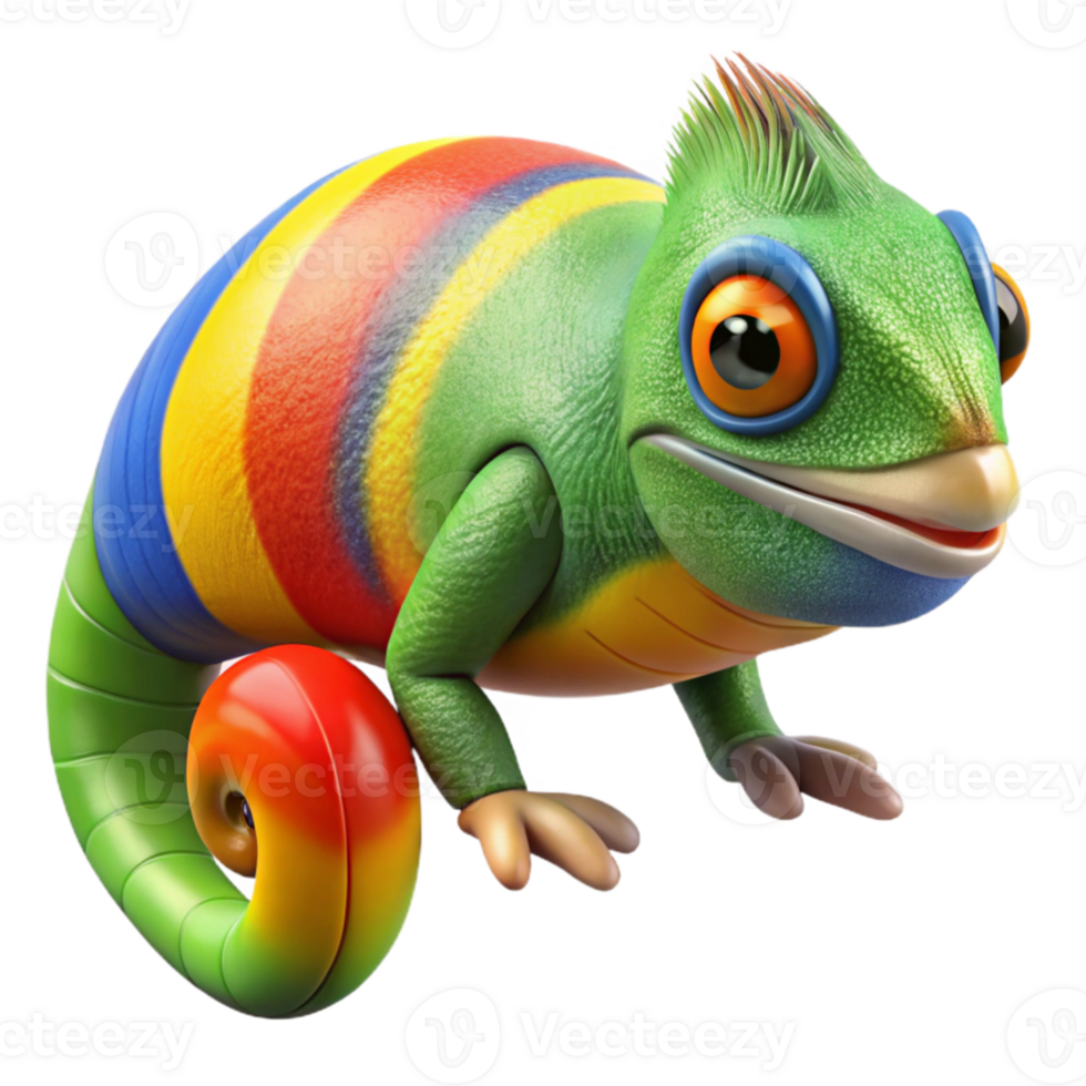 extraordinary rustic A chameleon perfectly camouflaged against a rainbow lorikeet, macro photography, vibrant, saturated colours original png