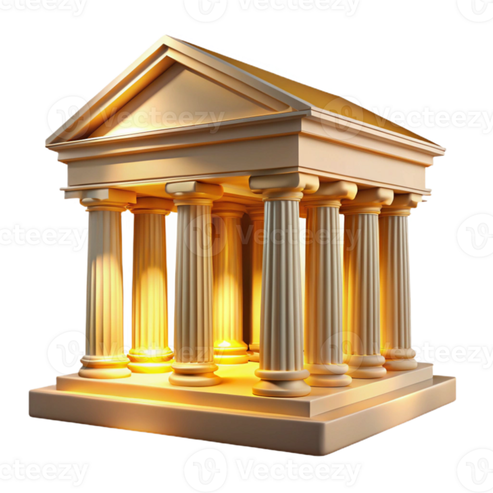 dramatic classic An ancient Greek temple, marble columns, intricate carvings, bathed in golden sunlight, dramatic perspective, photorealistic style, detailed png